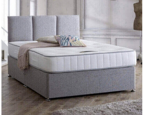 Anti Stress Firm Comfort Mattress Divan Set with Headboard by Beauty Sleep