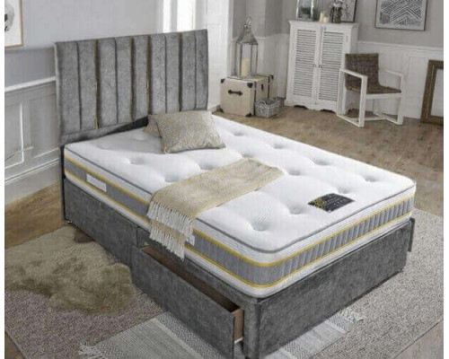 Balmoral Firm Hand Tufted Mattress Divan Set with Headboard by Beauty Sleep