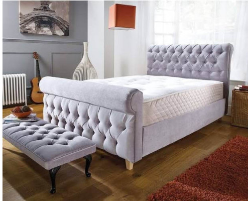 Buckingham Hand Tufted Fabric Chesterfield Bed Frame