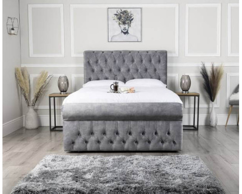 Chesterfield Front Opening Ottoman Storage Bed Frame