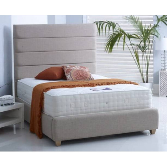 Bedz4u Clover handmade bespoke bed frame with horizontal panelled headboard