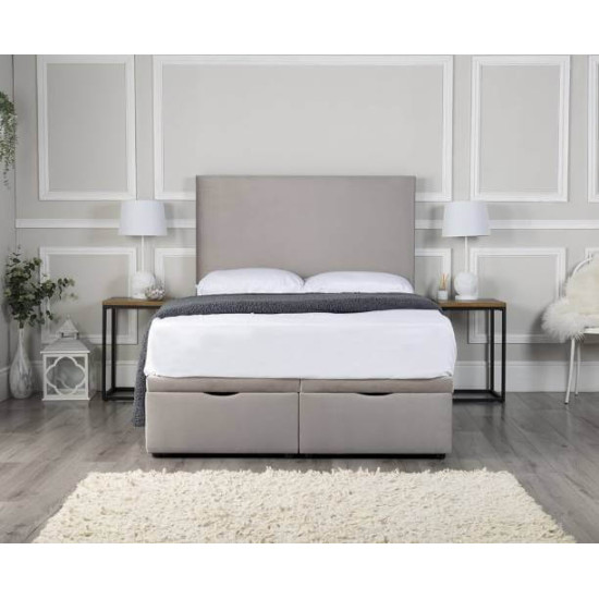 Bedz4u Sovereign bespoke upholstered fabric bed with curved headboard and footboard