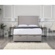 Bedz4u Sovereign bespoke upholstered fabric bed with curved headboard and footboard