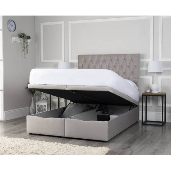 Bedz4u Parker front opening ottoman storage bed with open storage base