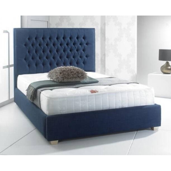 Bedz4u Reeth bespoke handmade bed with tufted headboard and low footboard