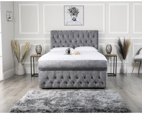 Chesterfield Front Opening Ottoman Storage Bed Frame