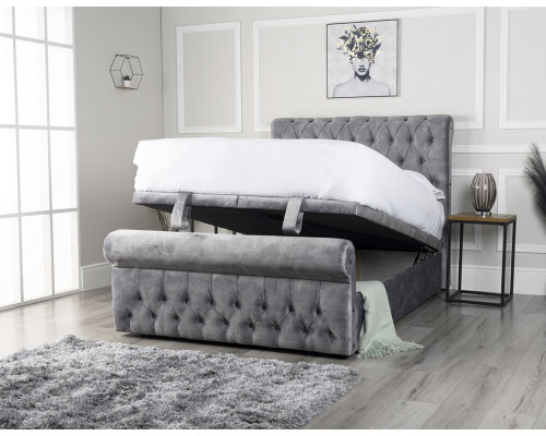 Chesterfield Front Opening Ottoman Storage Bed Frame