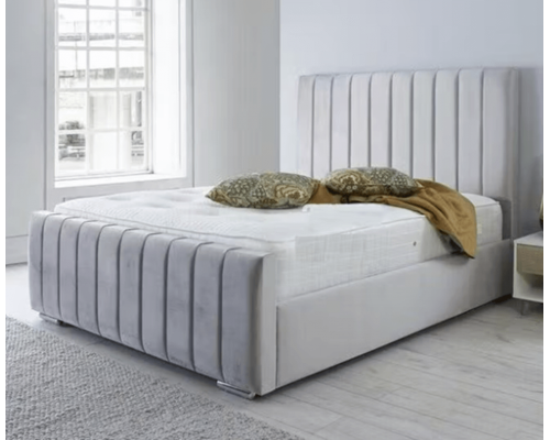 Siena Fabric Pannelled Bed Frame in Various Colours