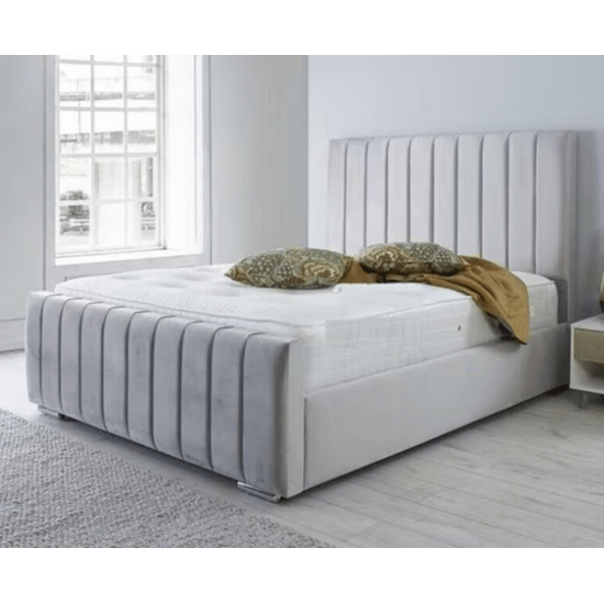 Siena Fabric Pannelled Bed Frame in Various Colours | Handmade Fabric Bed Frames (by Bedz4u.co.uk)