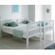 Barbican White Hardwood Single Bunk Bed | Bunk Beds (by Bedz4u.co.uk)