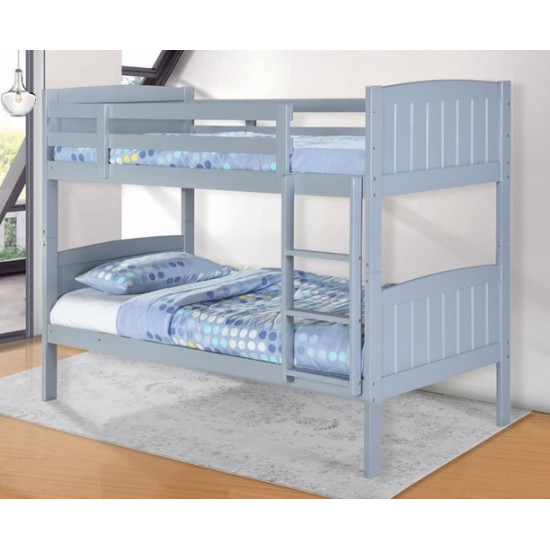 Hayes Grey Wood Bunk Bed by Heartlands Furniture | Bunk Beds (by Bedz4u.co.uk)