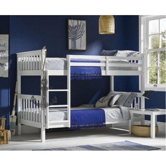 Leo Solid Off White Wooden Bunk Bed for Kids by LPD | Bunk Beds (by Bedz4u.co.uk)