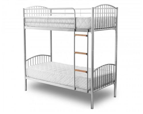 Montreal Silver Metal Bunk Bed by Heartlands Furniture