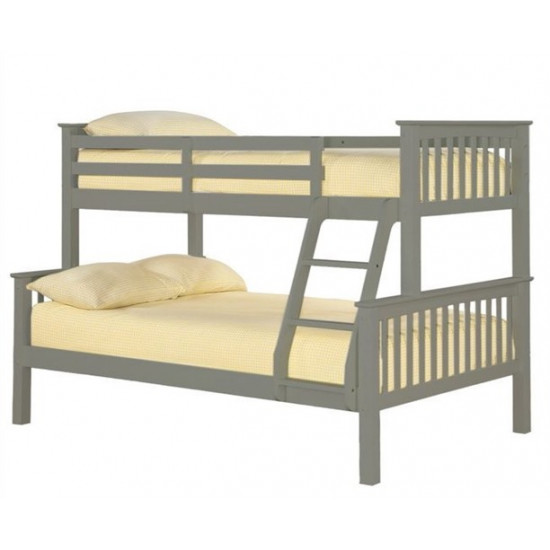 Otto Grey Triple Sleeper Bunk Bed | Bunk Beds (by Bedz4u.co.uk)