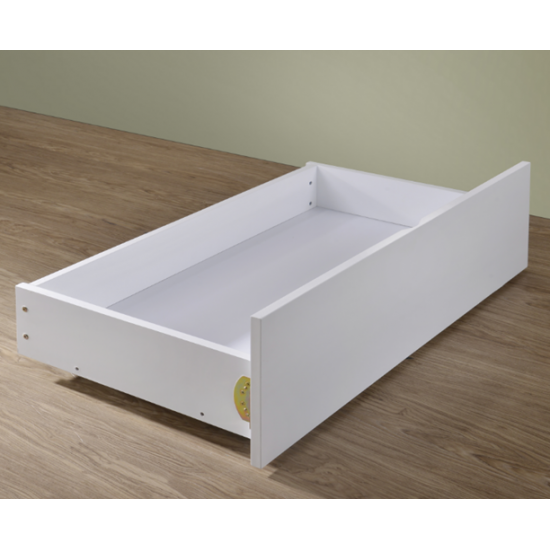 Barbican Hardwood White Finished Single Bunk Bed with Storage Drawers | Bunk Beds (by Bedz4u.co.uk)