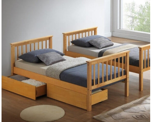 Calder Beech Bunk Bed with Storage Drawers by Artisan 