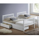 Artisan Beds Calder white wood bunk bed that splits into two single beds