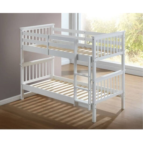 Artisan Beds Calder white wood bunk bed