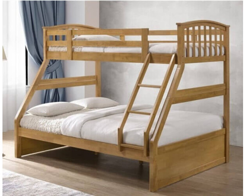Oak Triple Sleeper Bunk Bed by The Artisan Bed Company 