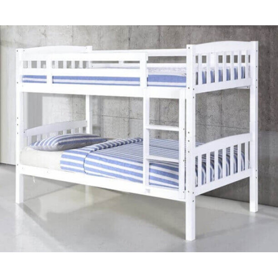 Heartlands Furniture Ashbrook white wooden bunk bed