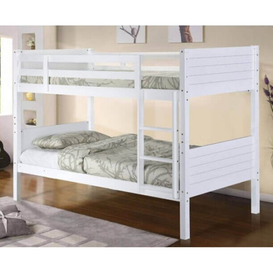Heartlands Furniture Castleton white wooden bunk bed