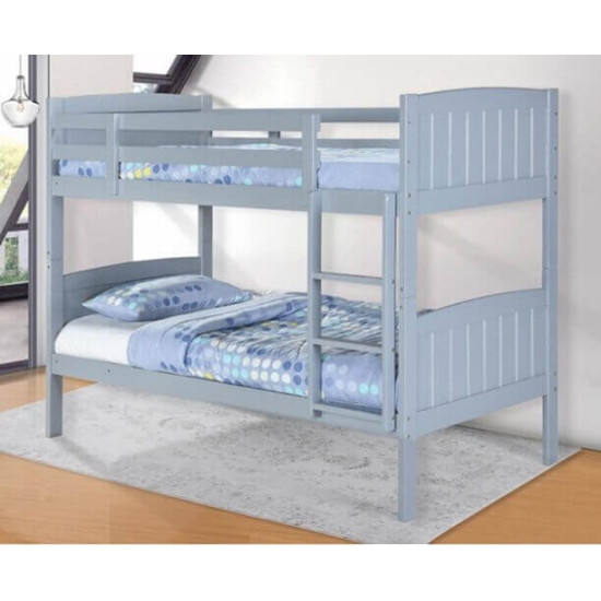 Heartlands Furniture Hayes grey wooden bunk bed