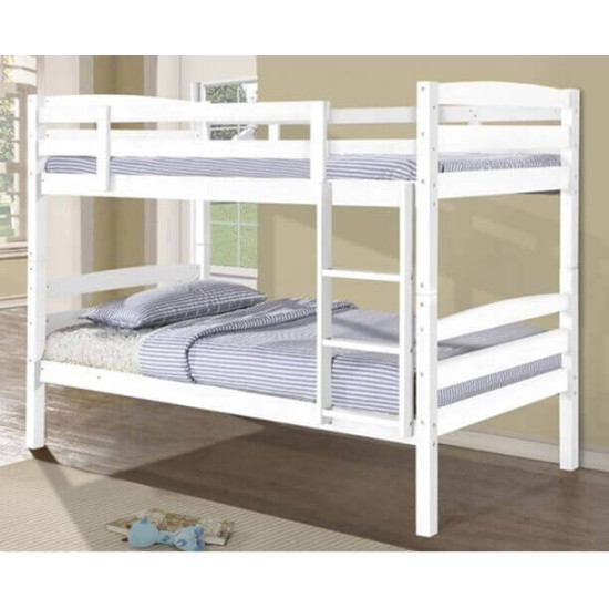 Heartlands Furniture Tripoli white wooden bunk bed