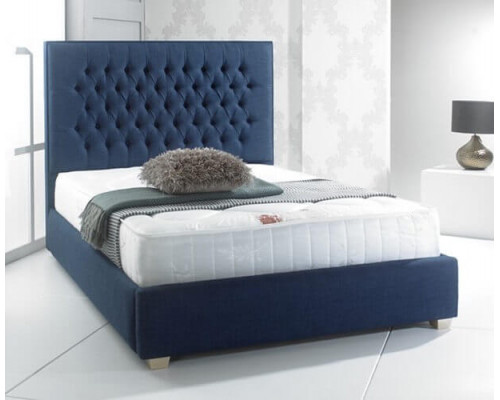 Reeth Handmade Fabric Bed Frame with Tufted Headboard