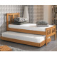 3ft Single Oak Finished Solid Hardwood Guest Bed with Trundle | Guest Beds (by Bedz4u.co.uk)