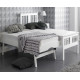 3ft Single White Finished Solid Hardwood Guest Bed with Trundle | Guest Beds (by Bedz4u.co.uk)