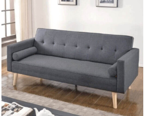 Paris Dark Grey Linen Sofa Bed by Heartlands Furniture