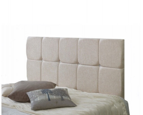 Imogen Square Panelled Modern Headboard with Crystal Buttons