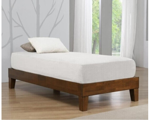 Charlie Rustic Oak Platform Wood Bed by Heartlands Furniture