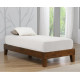 Heartlands Furniture California grey wood bed with high headboard
