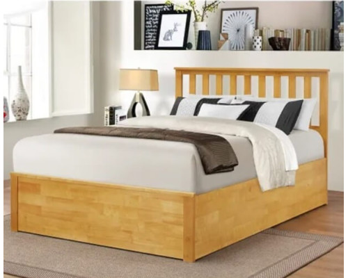Zoe Oak Ottoman Storage Bed by Heartlands Furniture