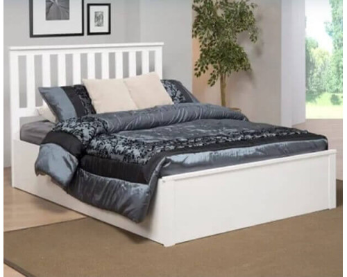 Zoe White Ottoman Storage Bed by Heartlands Furniture