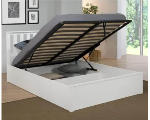 Zoe White Ottoman Storage Bed by Heartlands Furniture