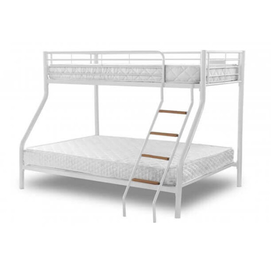 Alexa White Metal Triple Sleeper Bunk Bed by Heartlands   | Bunk Beds (by Bedz4u.co.uk)
