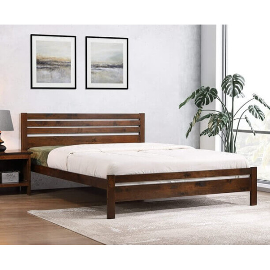 Astley Antique Oak Wood Bed by Heartlands Furniture | Wooden Beds (by Bedz4u.co.uk)