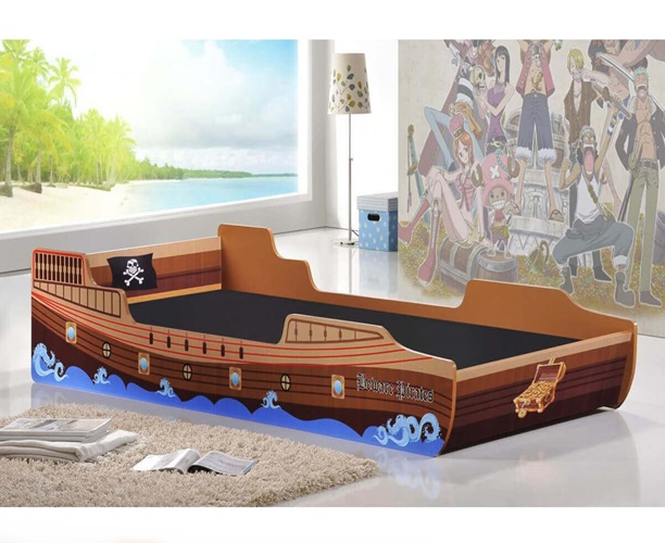 Kids Caribbean Pirate Ship Bed by Heartlands Furniture