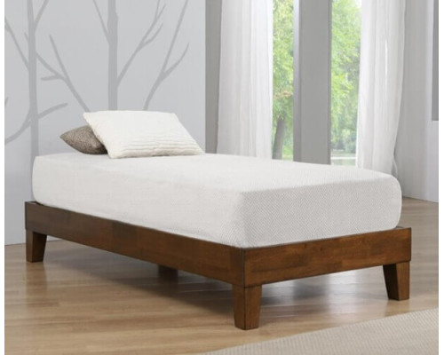 Charlie Rustic Oak Platform Wood Bed by Heartlands Furniture