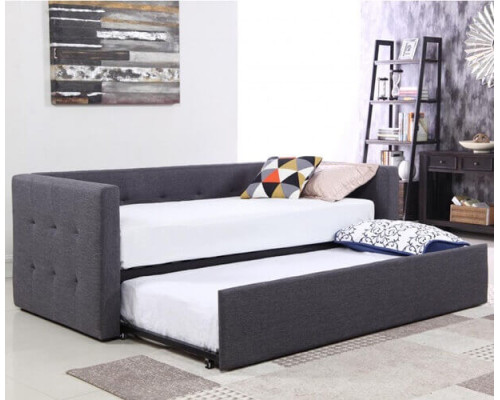 Congo Grey Linen Fabric Daybed by Heartlands Furniture
