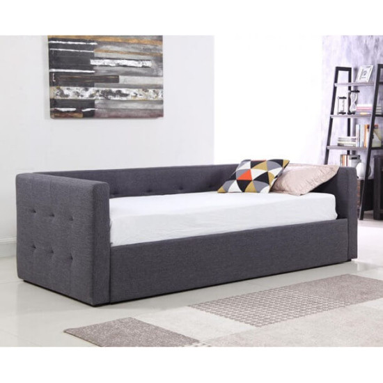 Congo Grey Linen Fabric Daybed by Heartlands Furniture | Guest Beds (by Bedz4u.co.uk)