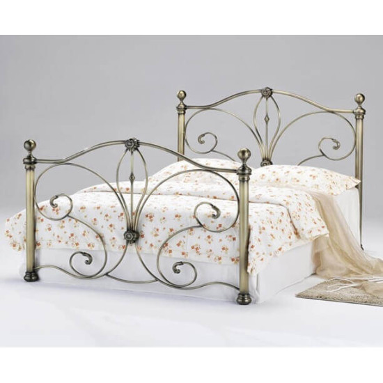 Diane Antique Brass Bed Metal Bed by Heartlands Furniture | Metal Beds (by Bedz4u.co.uk)