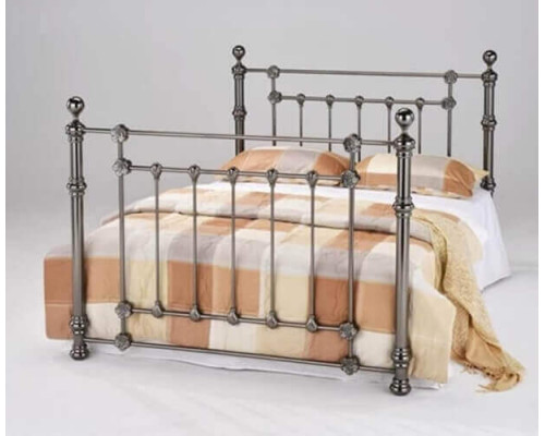 Elanor Black Nickel Metal Bed Frame by Heartlands Furniture Elanor Black Nickel Metal Bed Frame by Heartlands Furniture