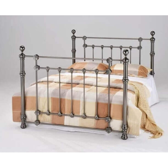 Elanor Black Nickel Metal Bed Frame by Heartlands Furniture heartlands-furniture-elanor-black-nickel-metal-bed-frame