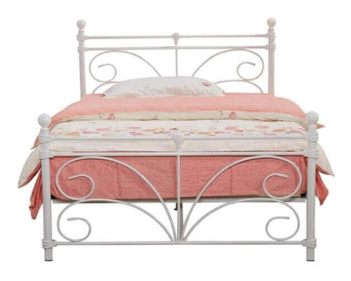 Separo White Metal Bed Frame by Heartlands Furniture Separo White Metal Bed Frame by Heartlands Furniture