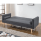 Paris Dark Grey Linen Sofa Bed by Heartlands Furniture | Guest Beds (by Bedz4u.co.uk)