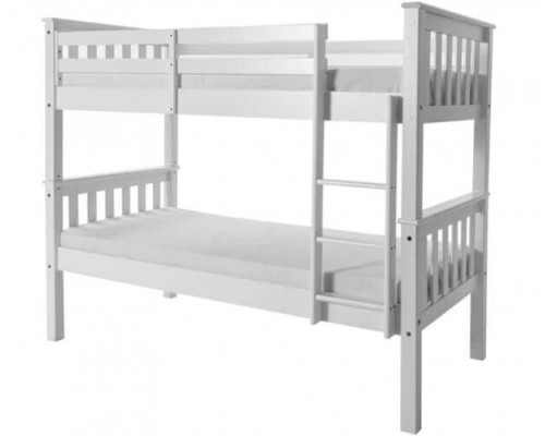Porto White Wood Bunk Bed by Heartlands Furniture