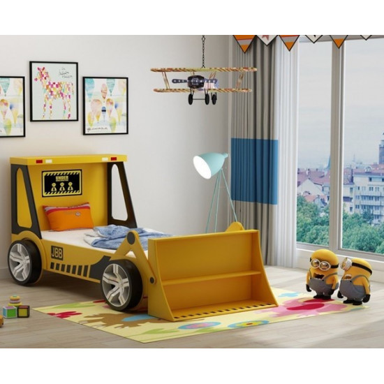 JBB Yellow Kid s Novelty Tractor Digger Bed by Artisan | Kids Beds (by Bedz4u.co.uk)